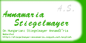 annamaria stiegelmayer business card